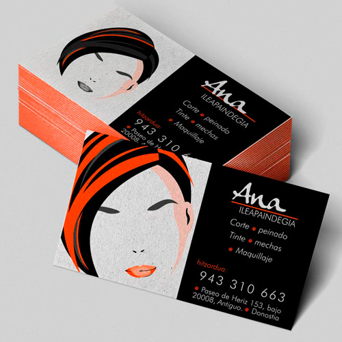 Disño de imagen corporativa Peluqueria Ana